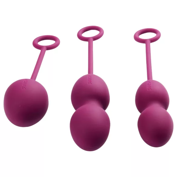 Svakom Nova - set de bolas chinas 3 piezas - silicona violeta