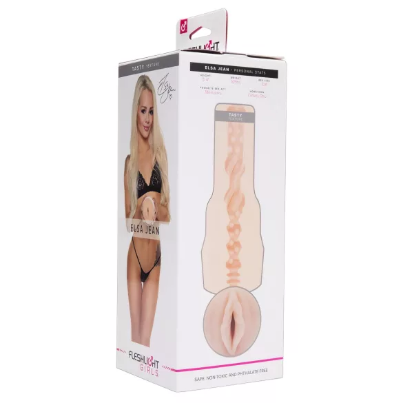 Fleshlight Elsa Jean Tasty - masturbador vaginal realista - canal interno suave