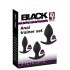 Black Velvet - Set de plugs anales (3 piezas) - negros