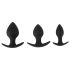 Black Velvet - Set de plugs anales (3 piezas) - negros