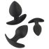 Black Velvet - Set de plugs anales (3 piezas) - negros