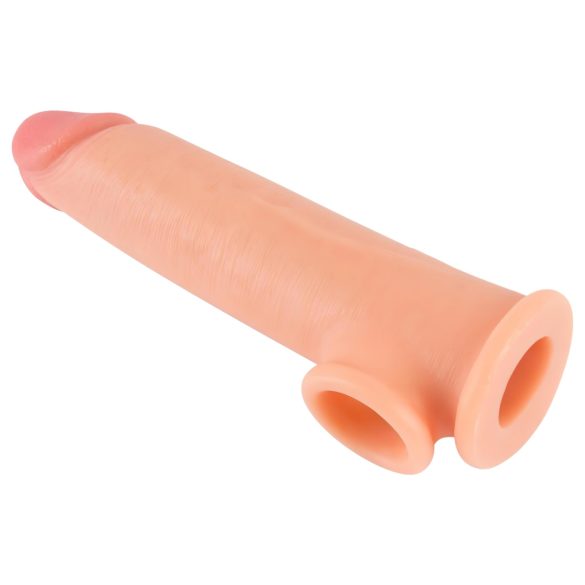 Realistixxx - funda para pene con anillo - extensora 19cm - color natural