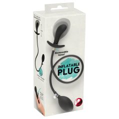 You2Toys - plug anal inflable - silicona negra