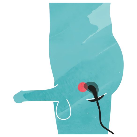 You2Toys - plug anal inflable - silicona negra