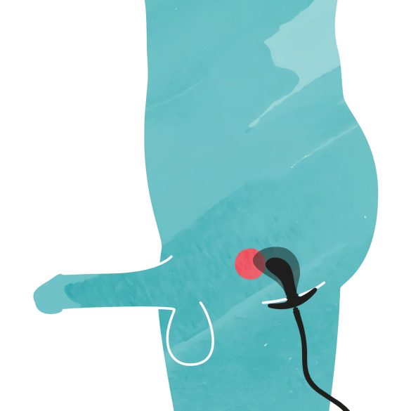 You2Toys - plug anal inflable - silicona negra