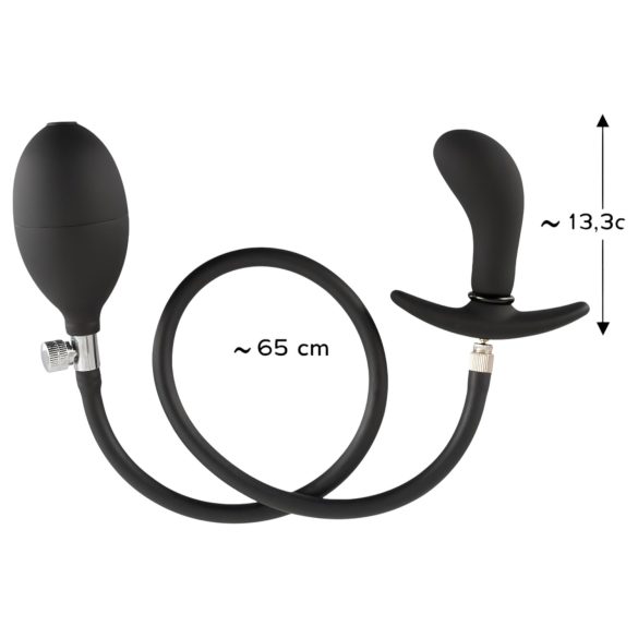 You2Toys - plug anal inflable - silicona negra