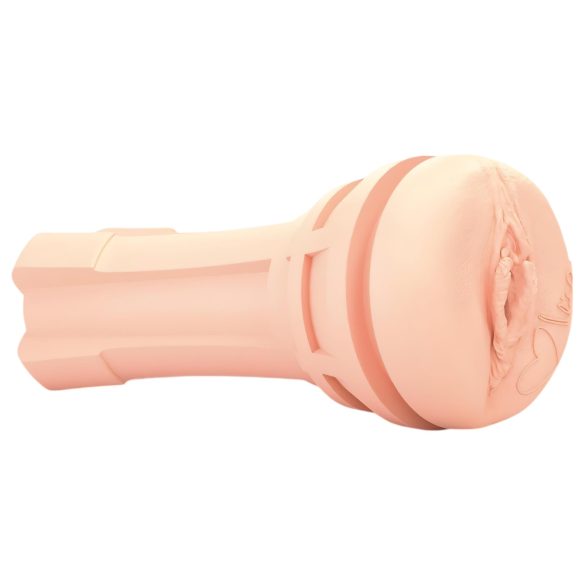 mystim OPUS Mica - masturbador vagina realista - silicona color natural-negro