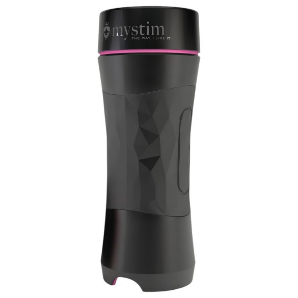 mystim OPUS Mica - masturbador vagina realista - silicona color natural-negro