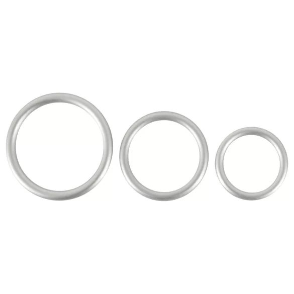 You2Toys Metallic - set de anillos para pene de silicona (3 piezas)