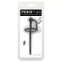 Penisplug - dilatador uretral de silicona con anillo para glande - negro 0,6mm