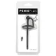 Penisplug - dilatador uretral de silicona con anillo para glande - negro 0,6mm