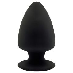 Silexd M - plug anal flexible - silicona negra 11 cm