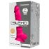 Silexd 7 - Dildo con ventosa y testículos - 17.5 cm (rosa)
