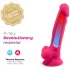 Silexd 7 - consolador con ventosa y forma de testículos - 17,5 cm (rosa)