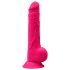 Silexd 9,5 - Consolador con ventosa y testículos 24cm (rosa)