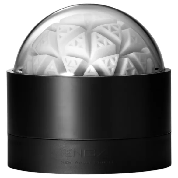 TENGA GEO - masturbador masculino texturizado - silicona blanco Glacier
