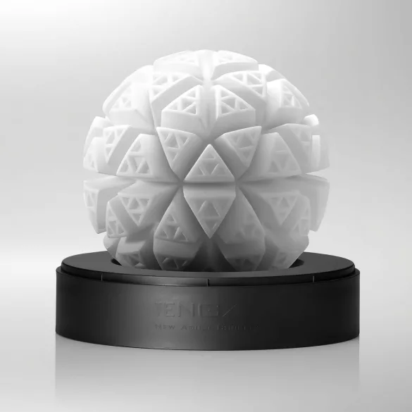 TENGA GEO - masturbador masculino texturizado - silicona blanco Glacier