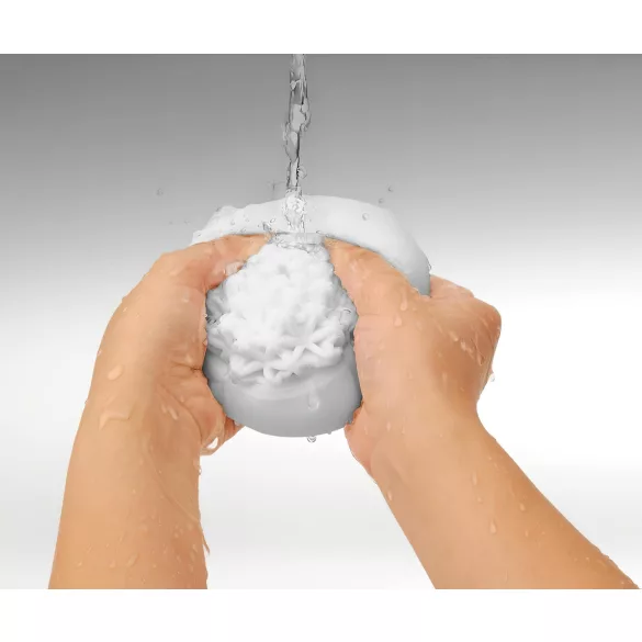 TENGA GEO - masturbador masculino texturizado - silicona blanco Glacier