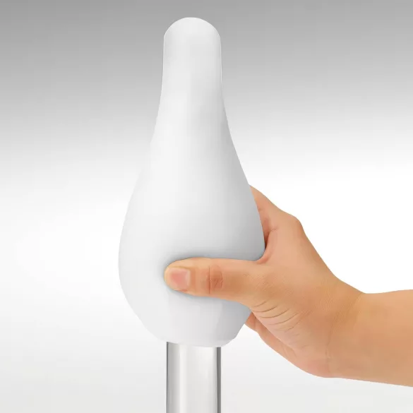 TENGA GEO - masturbador masculino texturizado - silicona blanco Glacier