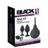 Black Velvets - set de plugs anales - 4 piezas - silicona negra