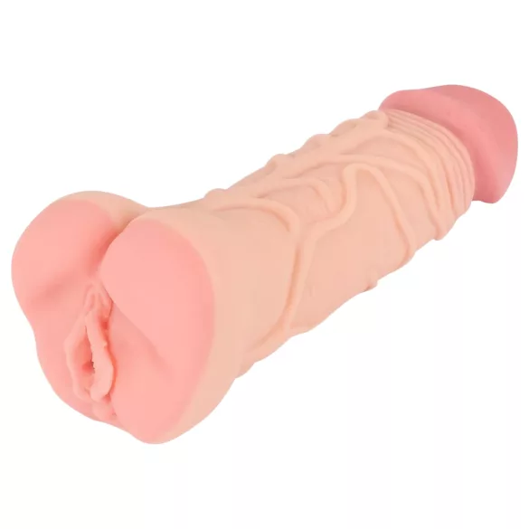 Nature Skin - masturbador vaginal y funda peneana 2 en 1 - color natural