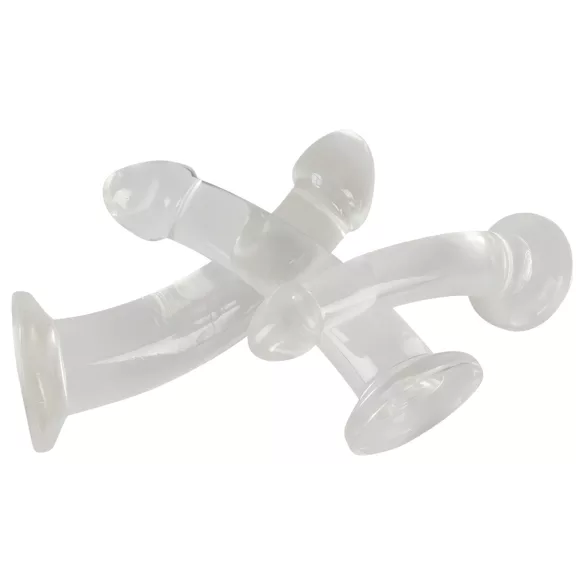 Crystal Clear - set de dilatadores anales con glande - 3 piezas - transparente