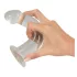 Crystal Clear - set de dilatadores anales con glande - 3 piezas - transparente
