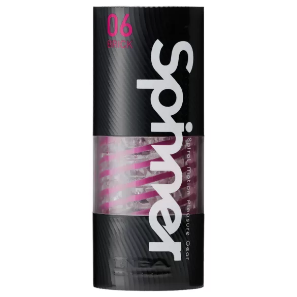 TENGA Spinner Brick - masturbador masculino - transparente