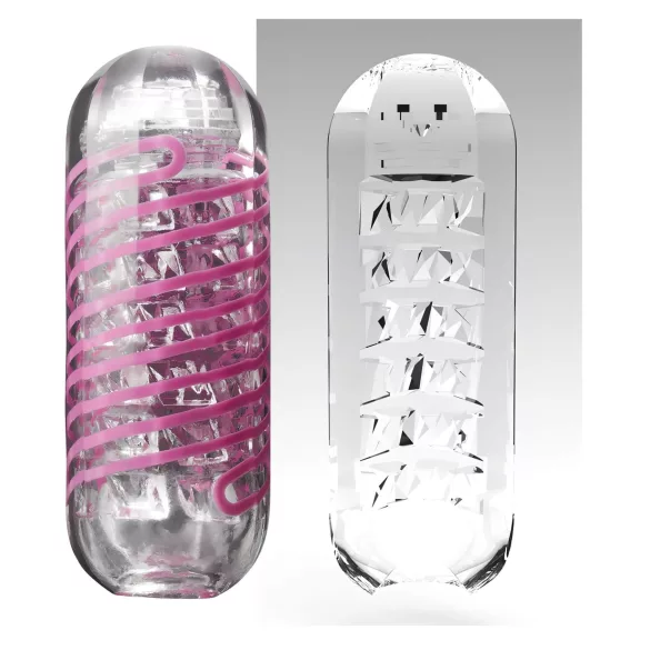 TENGA Spinner Brick - masturbador masculino - transparente