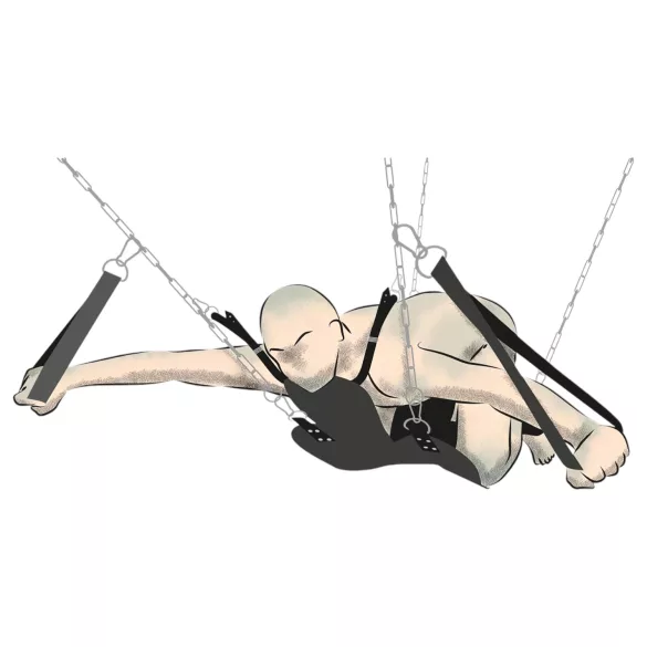 You2Toys - columpio sexual - ajustable - negro