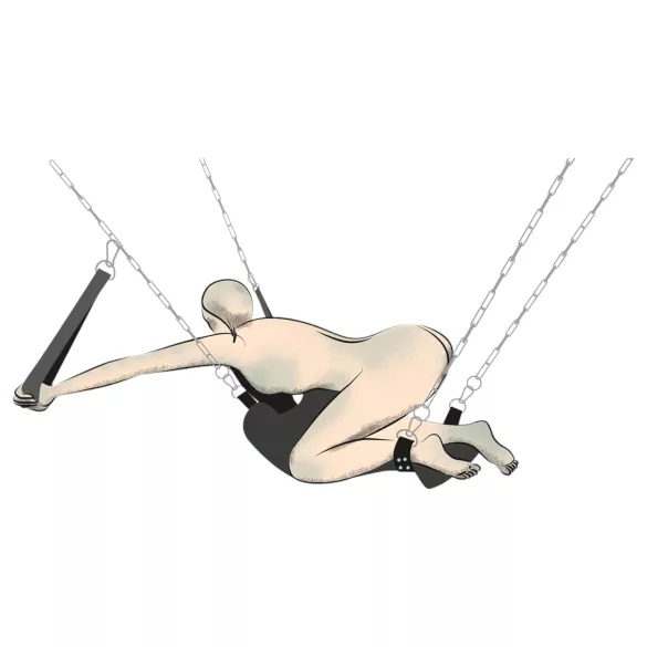 You2Toys - columpio sexual - ajustable - negro