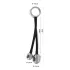 You2Toys - anillo para pene y anal con peso - silicona negra