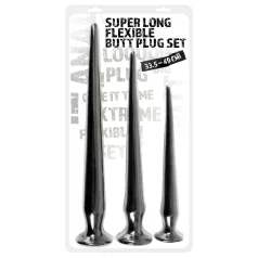   You2Toys - juego de plugs anales extralargos (3 piezas, negro)