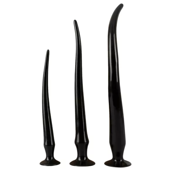 You2Toys - set plug anal extra largo 3 piezas - silicona negra