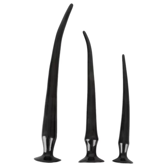 You2Toys - set plug anal extra largo 3 piezas - silicona negra