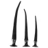 You2Toys - set plug anal extra largo 3 piezas - silicona negra