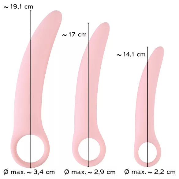 SMILE - Set de ejercitadores vaginales - 3 piezas - silicona rosa