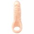 Realistixxx - consolador realista doble con anillo para pene - color natural