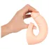 Realistixxx - consolador realista doble con anillo para pene - color natural