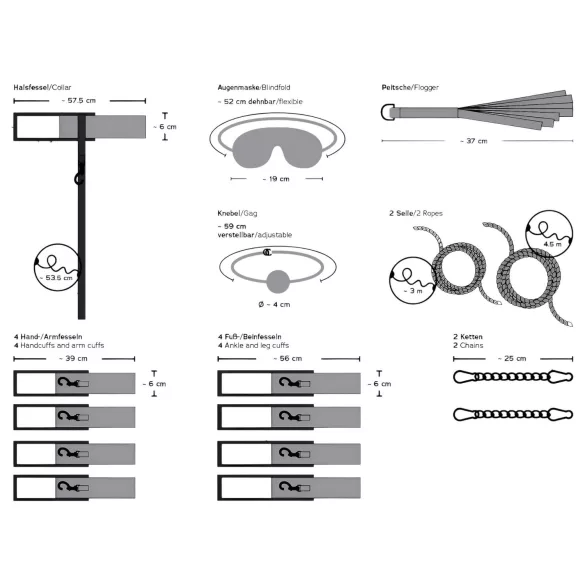 You2Toys Bondage Board 2.0 - cama bondage portátil set