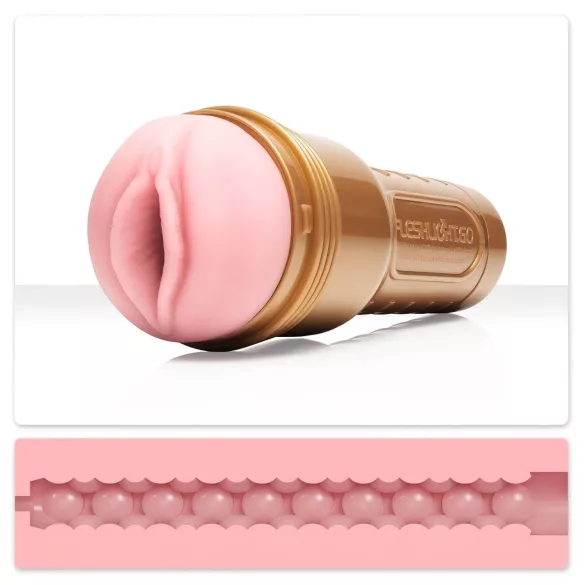 Fleshlight - masturbador masculino compacto - vagina realista - rosa