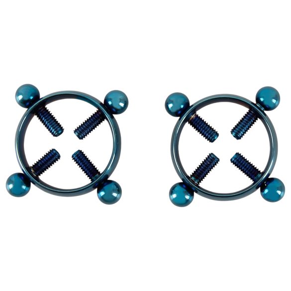 Bad Kitty - joya para pezones con rosca - azul