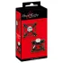 Bad Kitty - joyas para pezones twistados (con strass) - negro