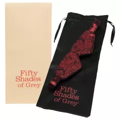   Fifty Shades of Grey - antifaz erótico - satén negro y rojo