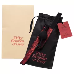 Fifty Shades of Grey - mordaza para boca - cuero negro-rojo