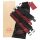 Esposas 50 Sombras - set negro-rojo
