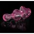 Icicles No. 75 - plug anal de vidrio en forma de corazón (rosa)