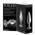 Icicles No. 26 - plug anal de vidrio cónico (transparente)