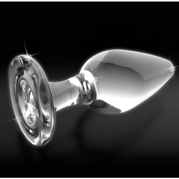 Icicles No. 26 - plug anal cónico - vidrio transparente