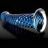 Icicles No. 29 - Dildo de Vidrio Espiral para Pene (Azul)